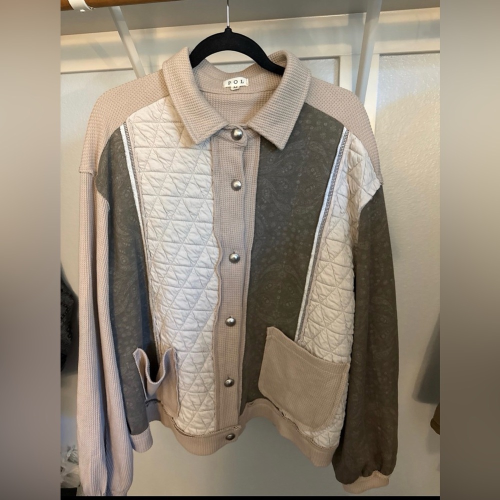 POL Button Down Collard Sweater/Jacket NWOT Medium